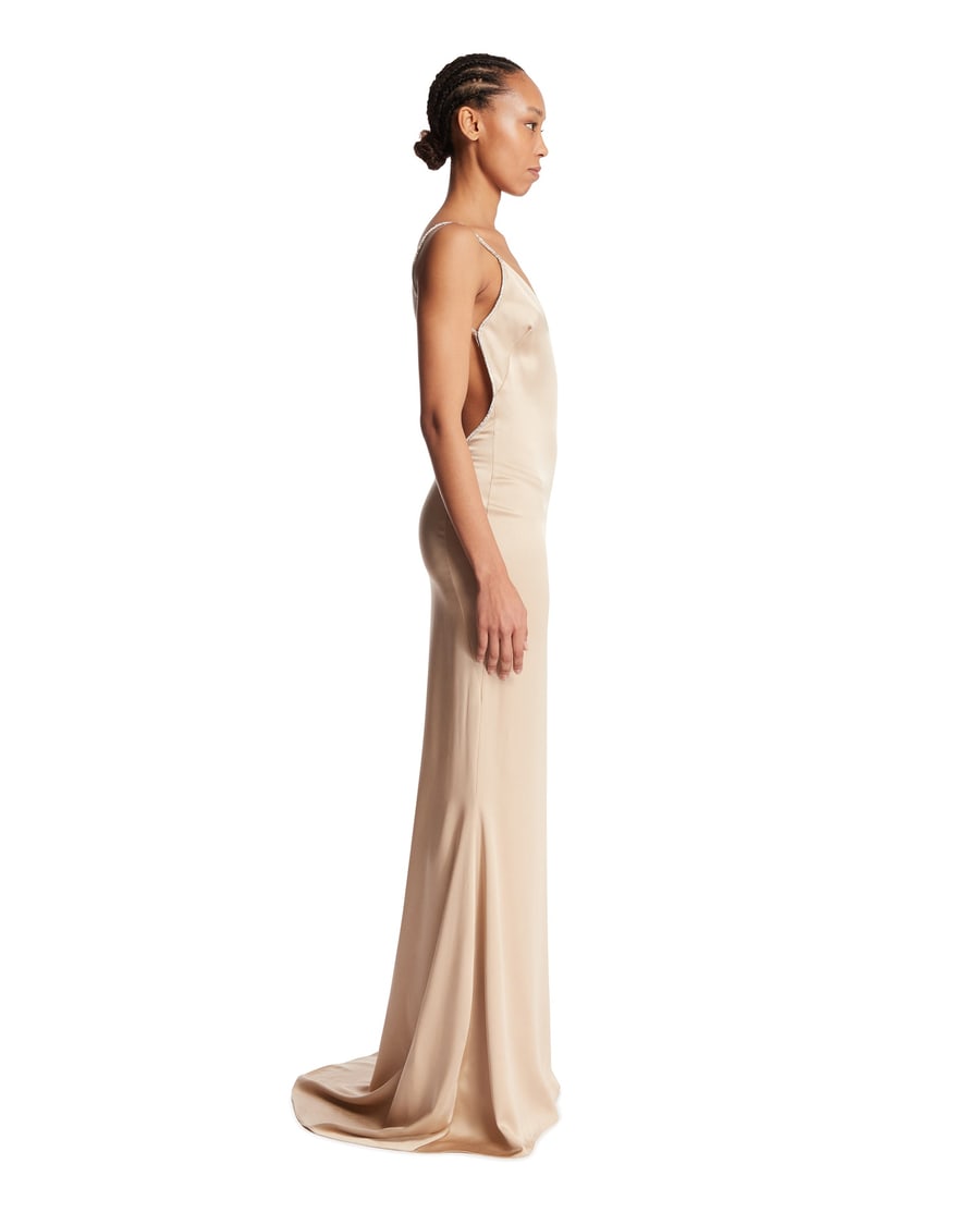 Tom Ford Abito Lungo Beige, view 4