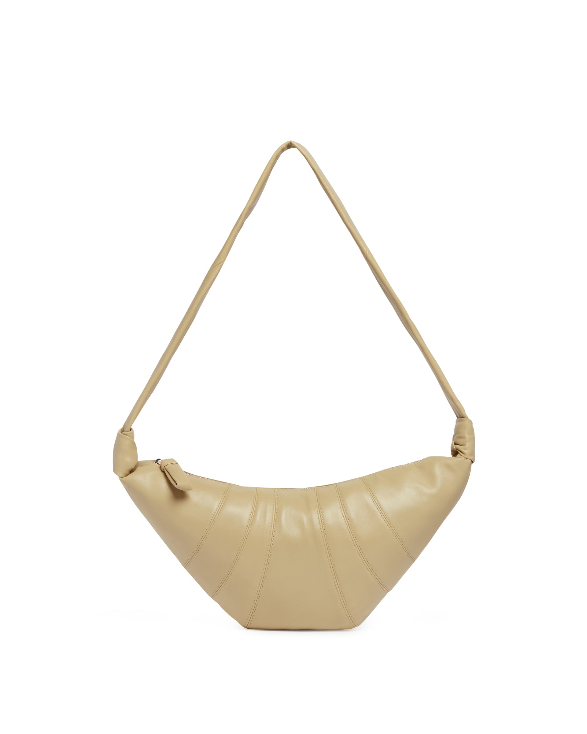 Lemaire Borsa Croissant Media In Pelle Beige