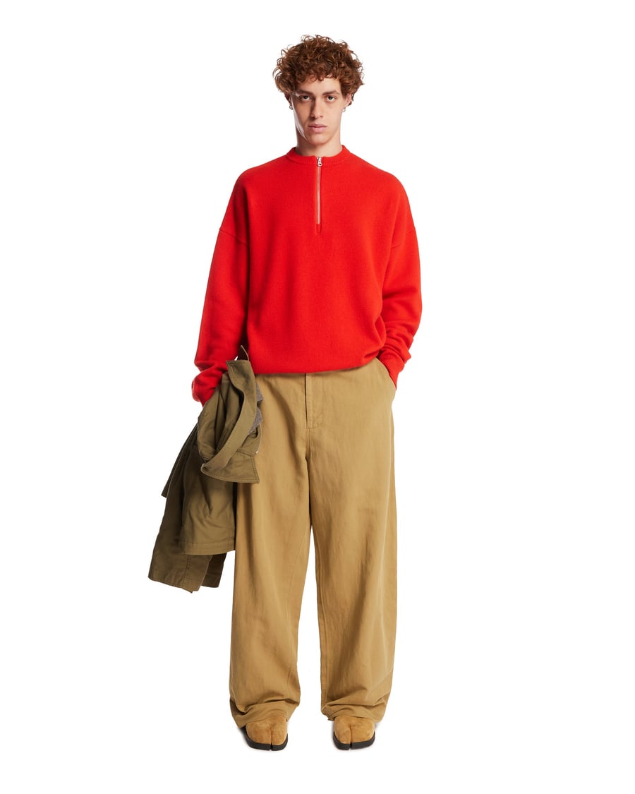 STUDIO NICHOLSON Pantaloni Minard Beige, view 3