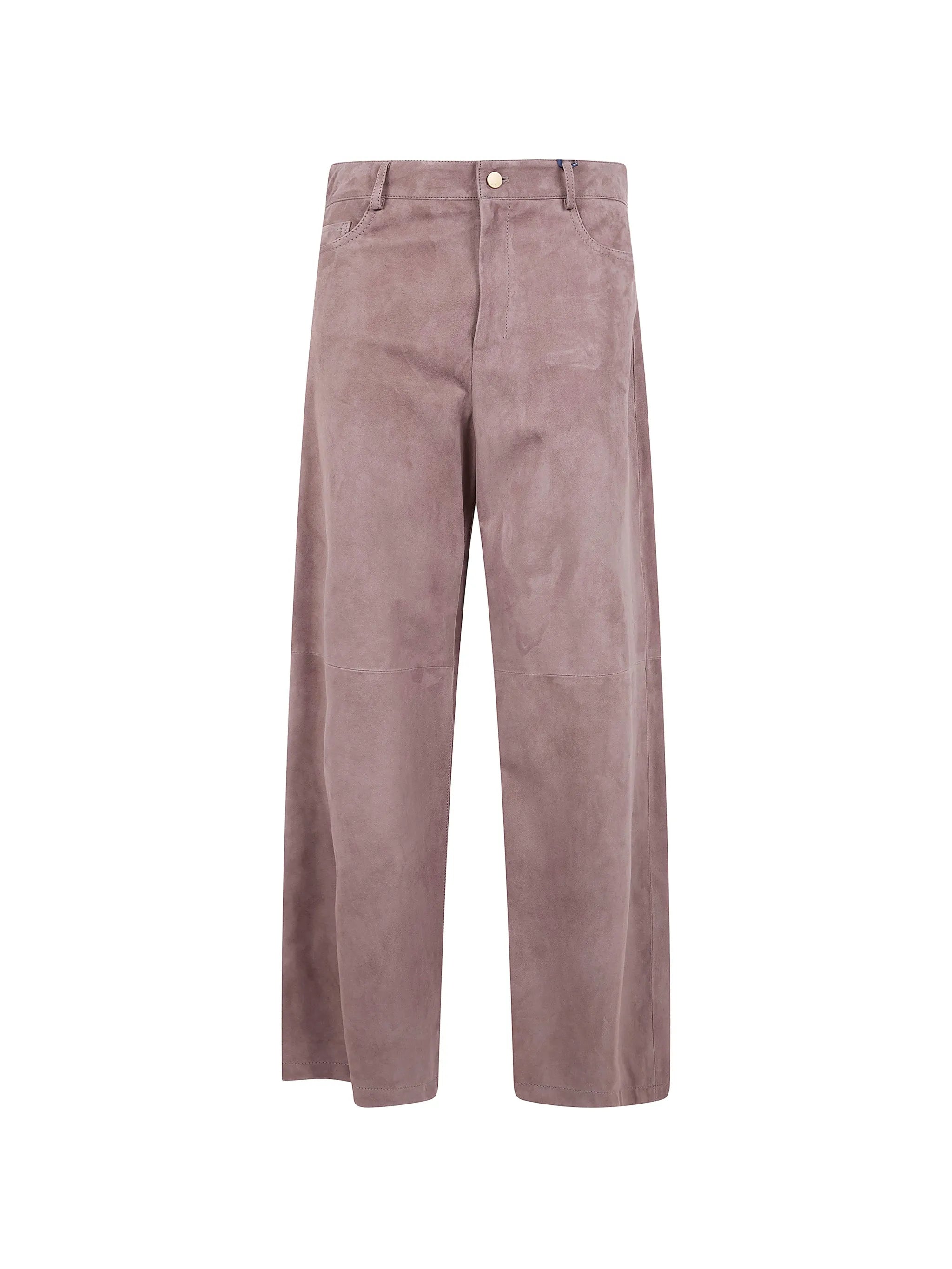 'S Max Mara 's Max Mara Pocketed Leather Straight Trousers