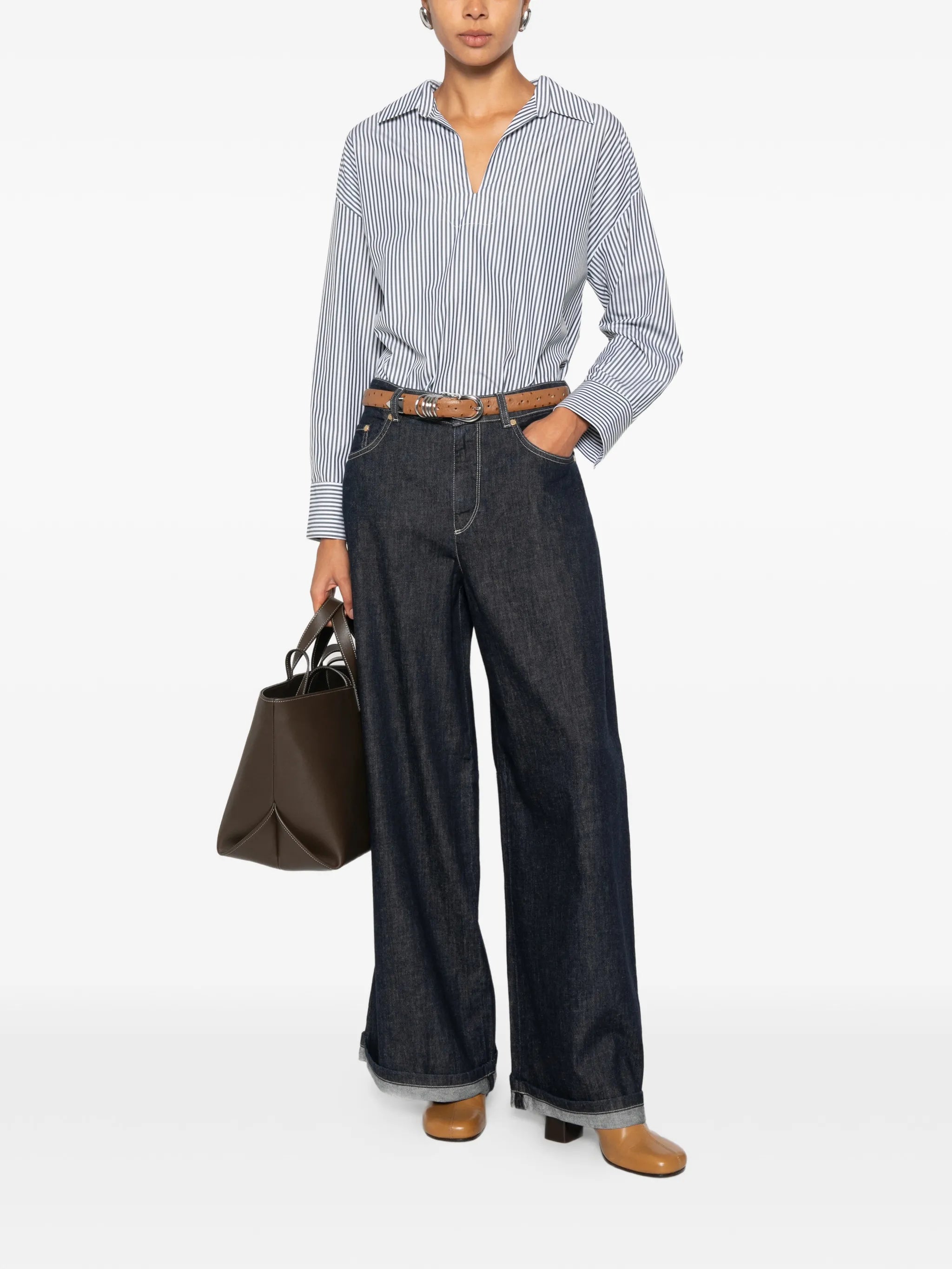 'S Max Mara 's Max Mara Wide-leg Turn-up Jeans, view 2