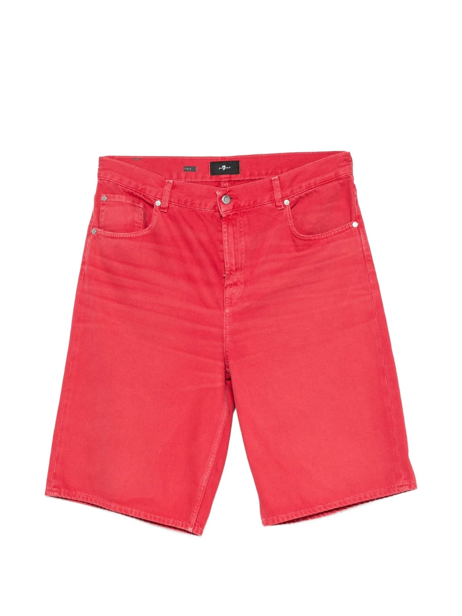 7 For All Mankind 7 For All Mankind Buttoned Denim Shorts