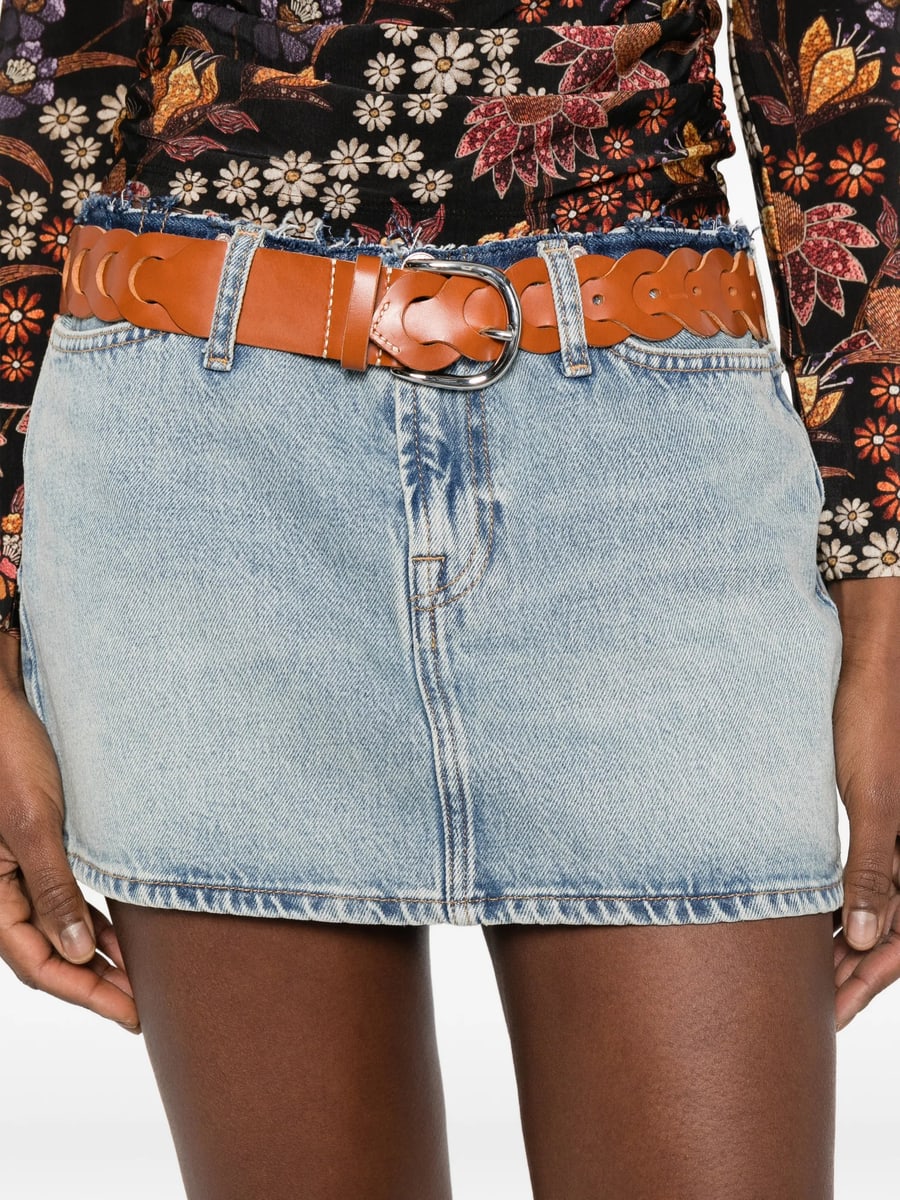7 For All Mankind 7 For All Mankind Cherry Raw-hem Mini Skirt, view 2
