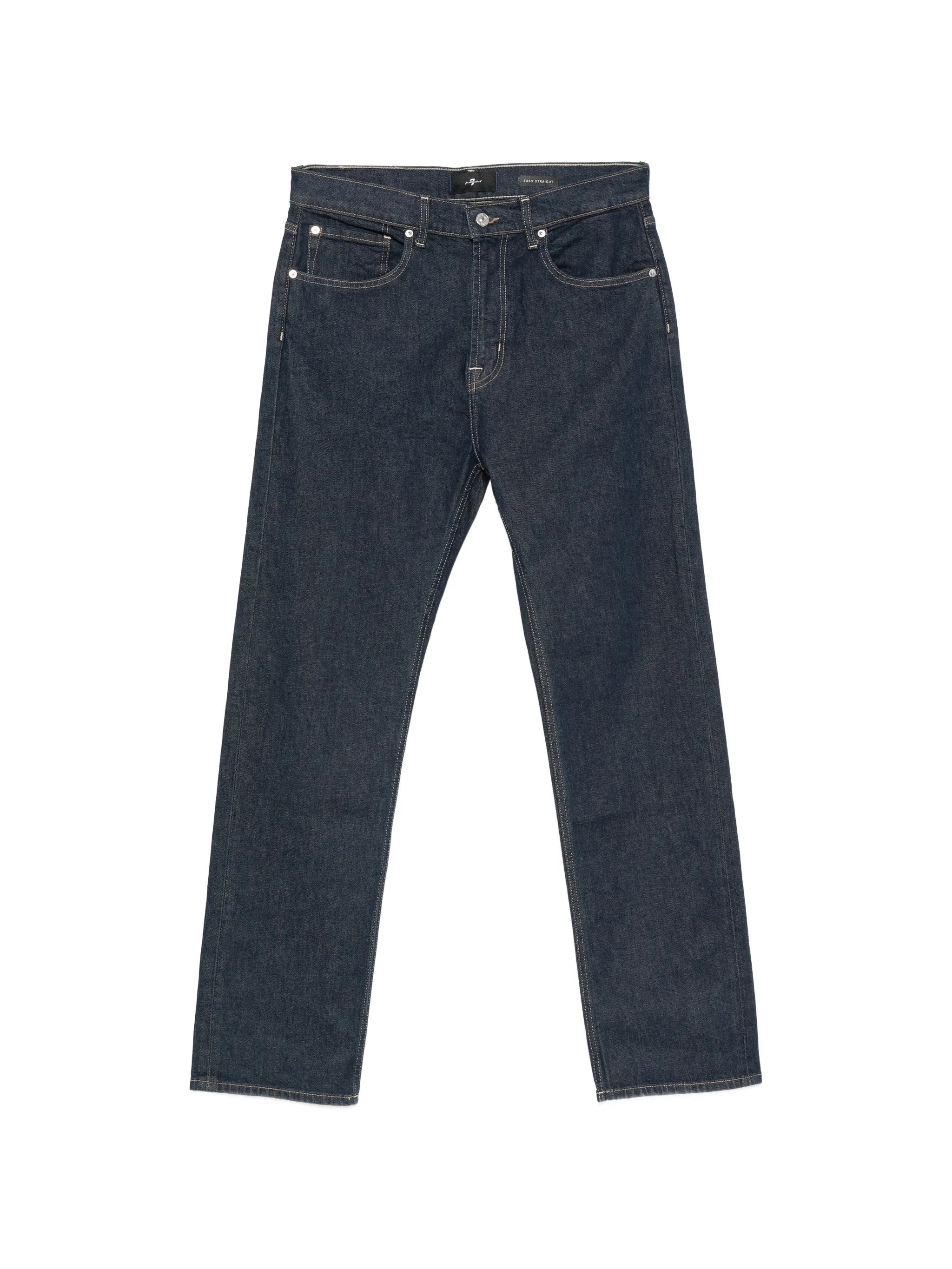 7 For All Mankind 7 For All Mankind Contrast-stitch Straight-leg Jeans