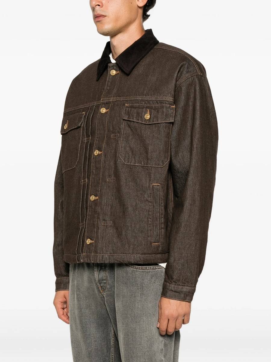 7 For All Mankind 7 For All Mankind Corduroy-collar Denim Jacket, view 2