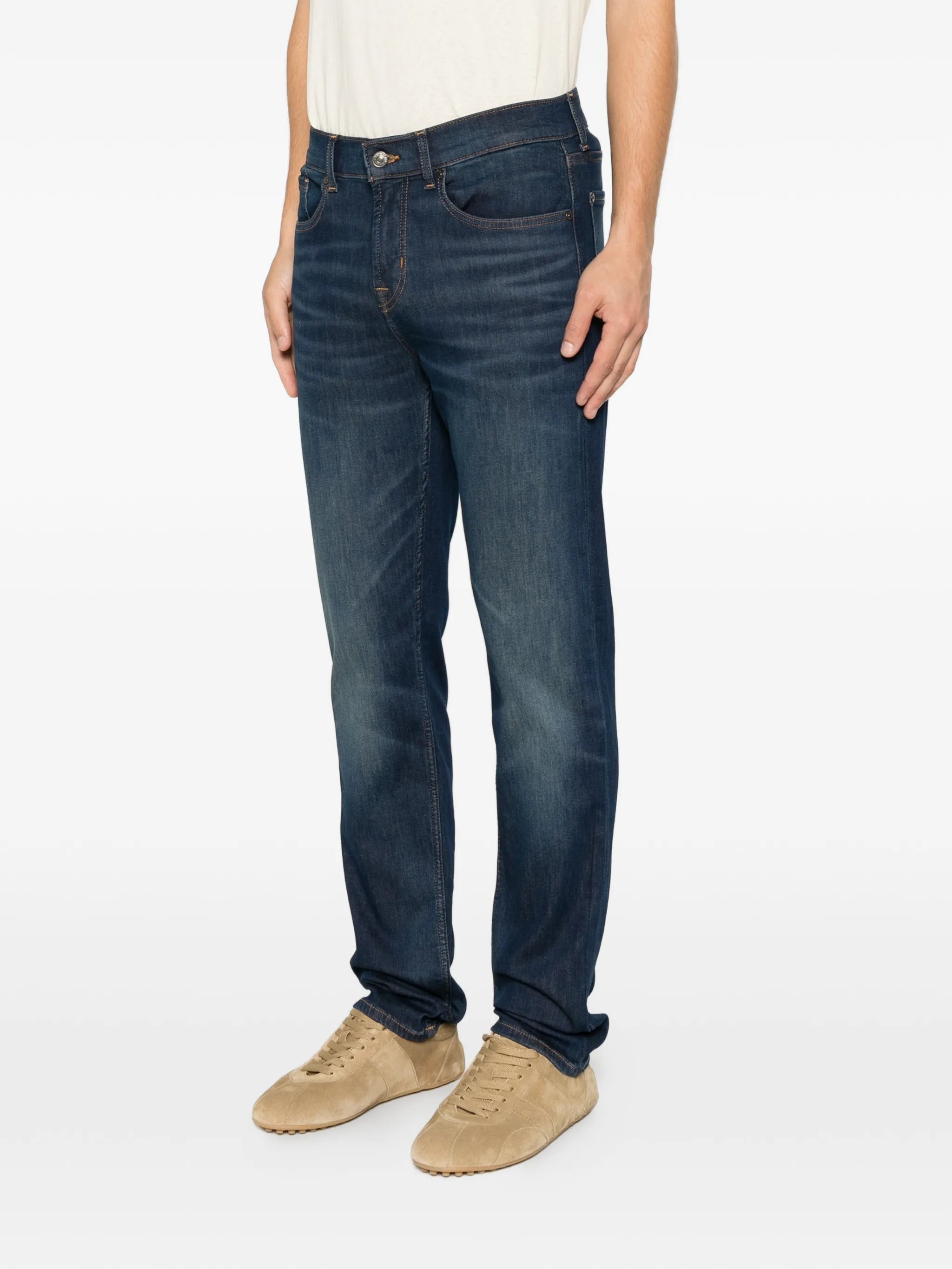 7 For All Mankind 7 For All Mankind Faded-effect Jeans, view 2