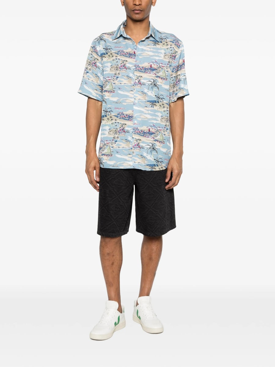 7 For All Mankind 7 For All Mankind Patterned Short Sleeve Shirt, view 5