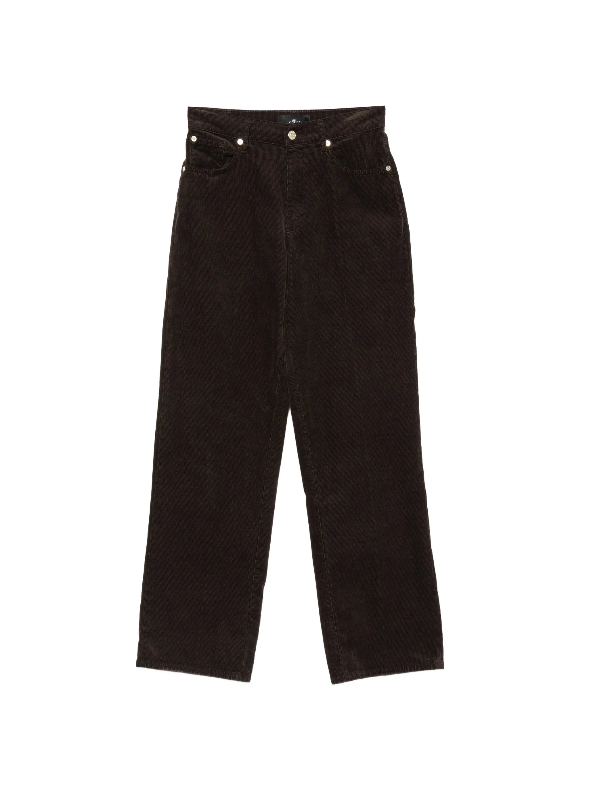 7 For All Mankind 7 For All Mankind Stovepipe Belt-loop Corduroy Trousers