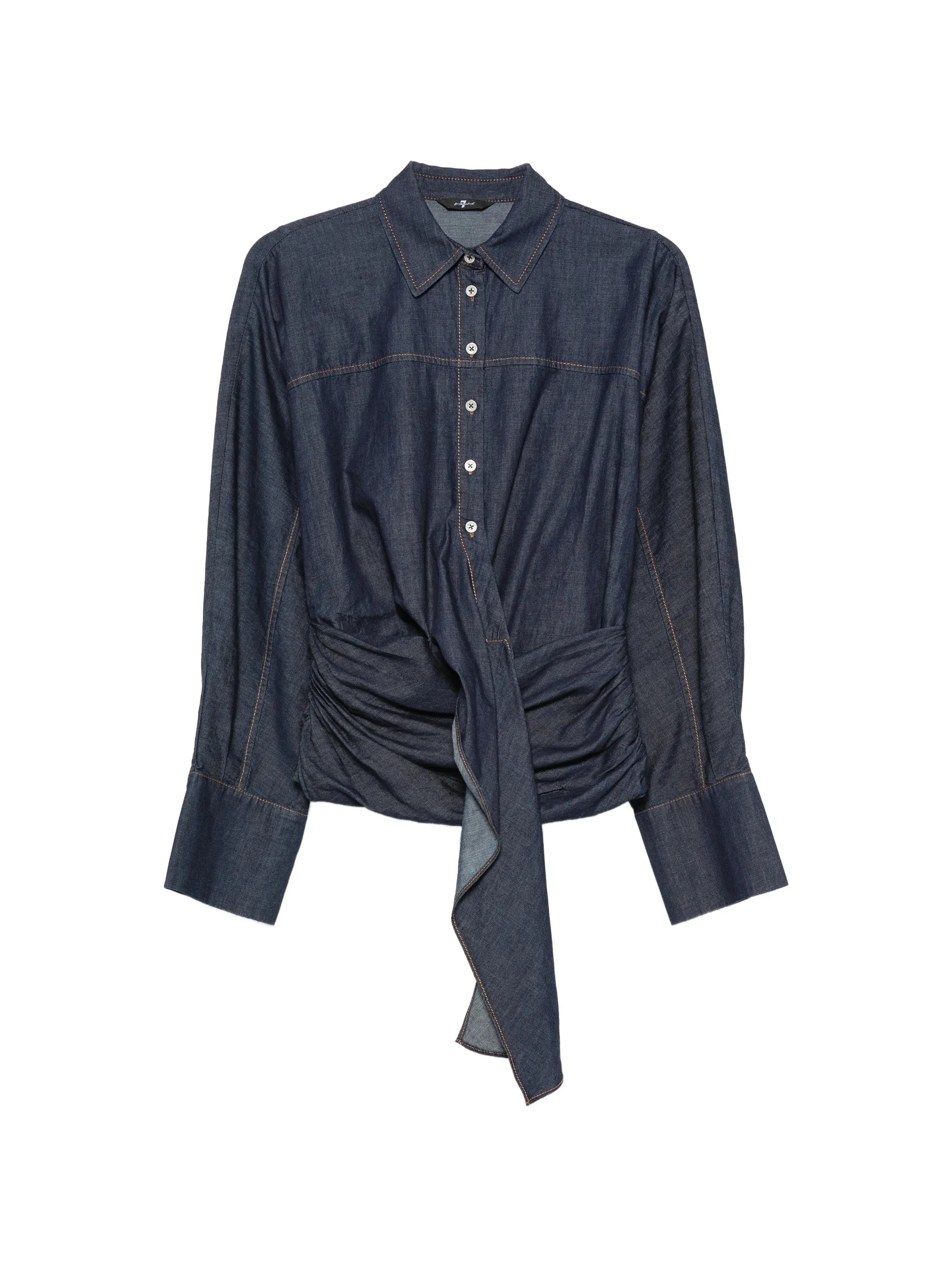 7 For All Mankind 7 For All Mankind Tie-waist Long-sleeve Shirt