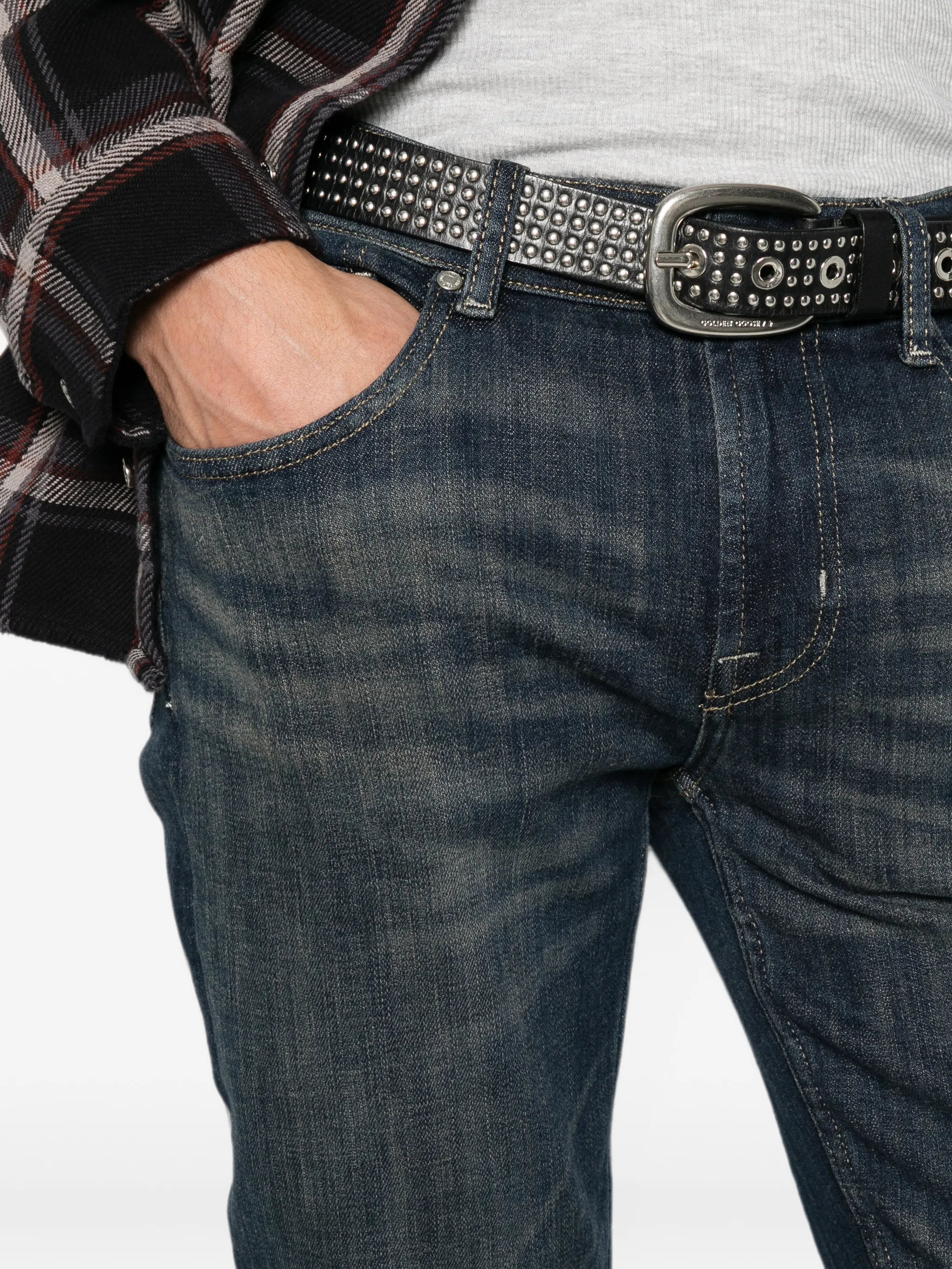 7 For All Mankind 7 For All Mankind Whiskered Faded-effect Jeans, view 2
