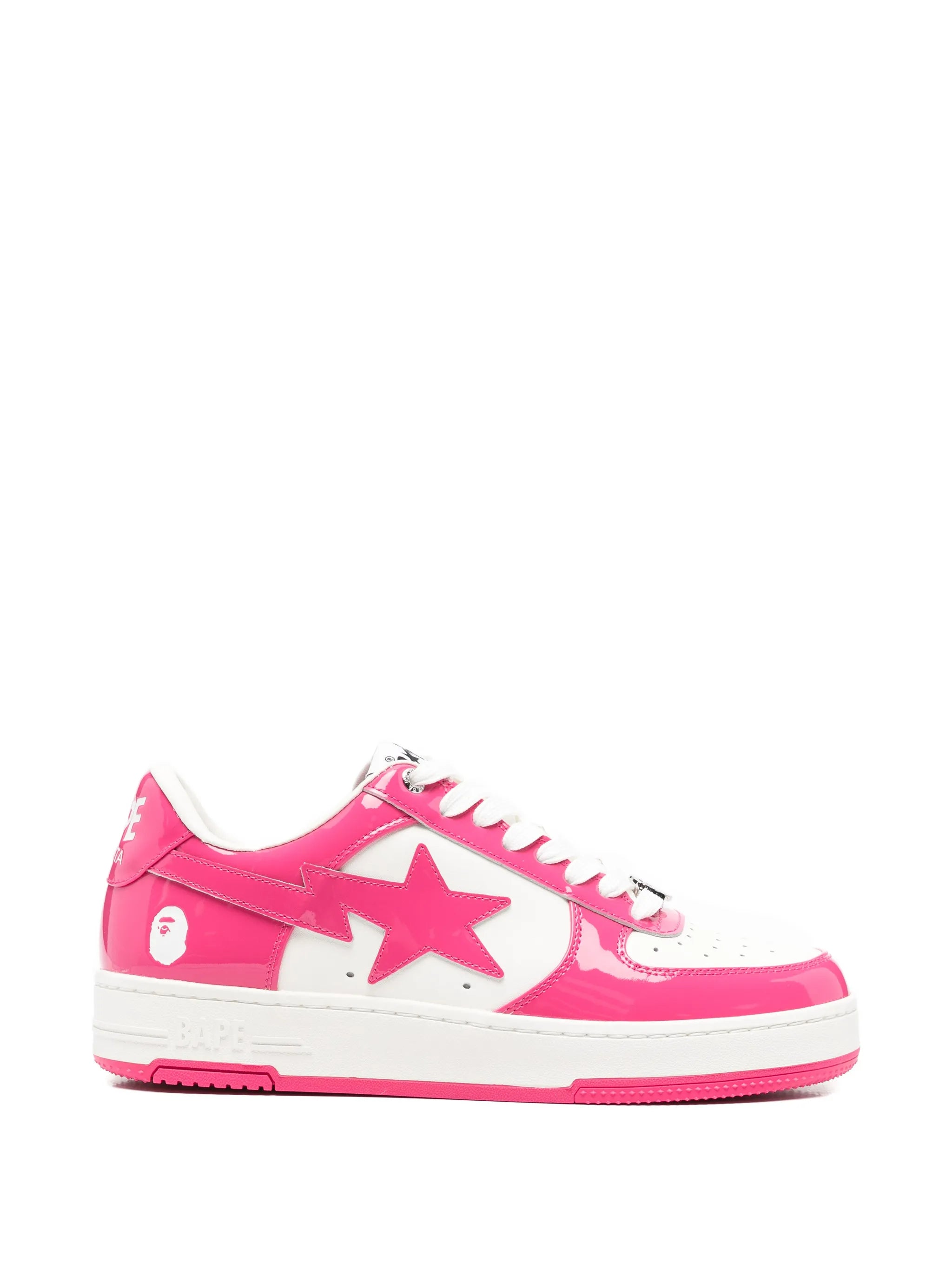 A Bathing Ape A Bathing Ape Bape Sta Patent-leather Sneakers