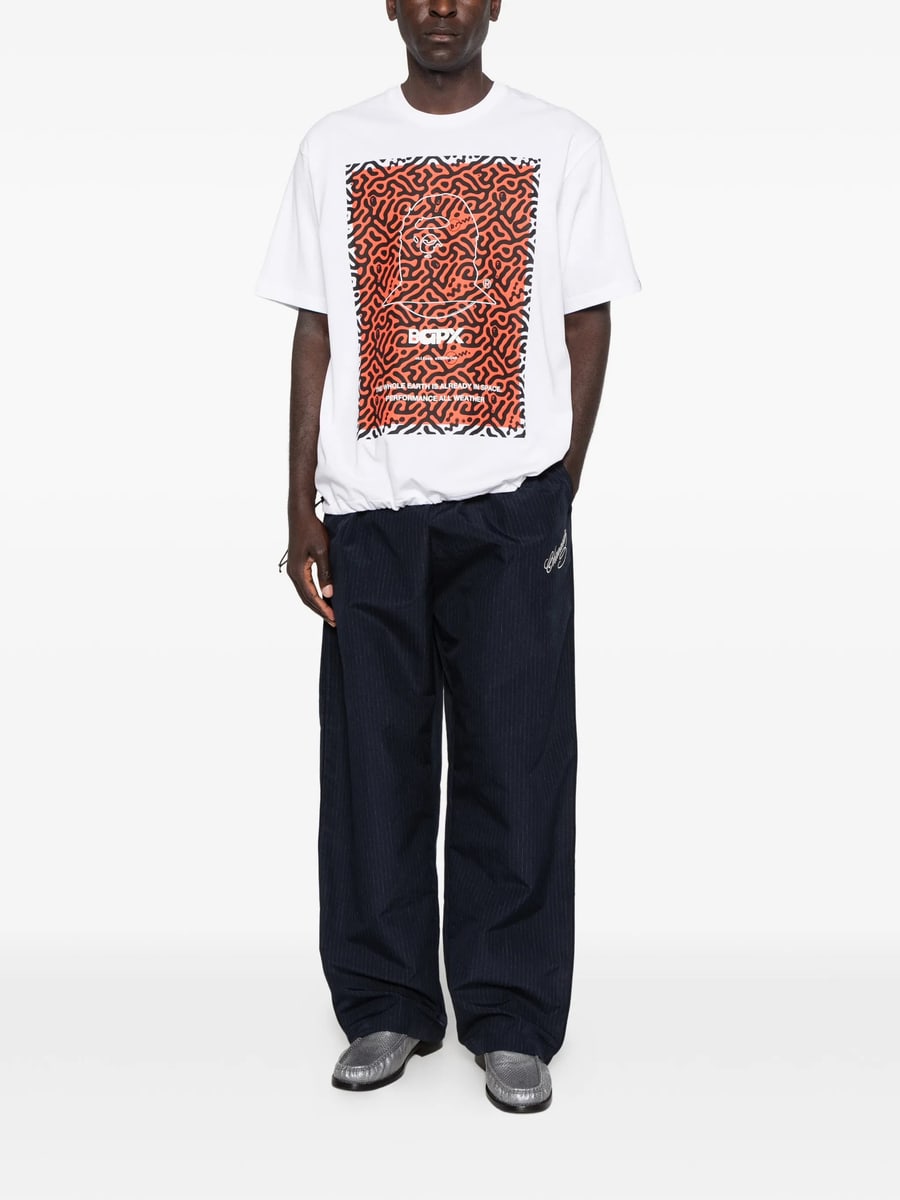 A Bathing Ape A Bathing Ape Graphic-print Drawstring T-shirt, view 3