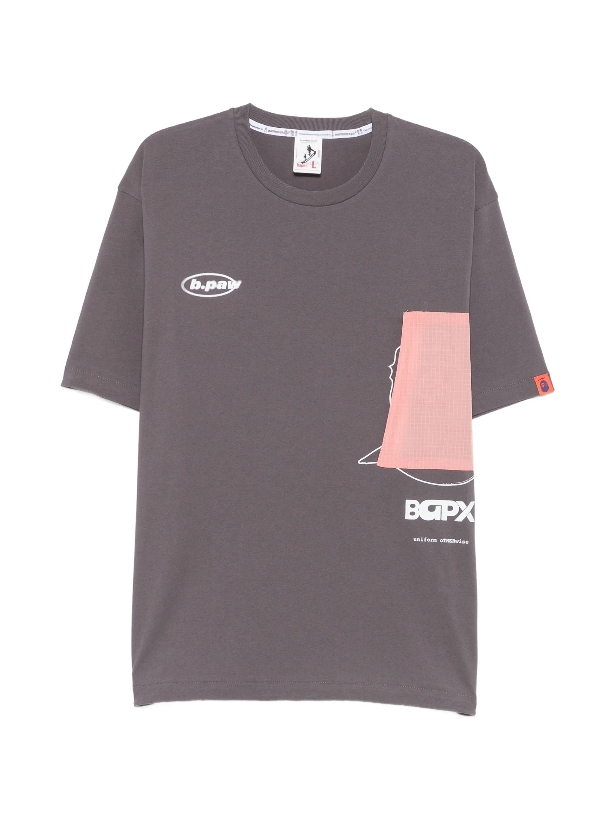 A Bathing Ape A Bathing Ape Logo-print Panelled T-shirt