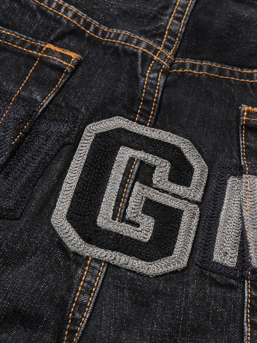 A Bathing Ape A Bathing Ape Shark-appliqué Jeans, view 5