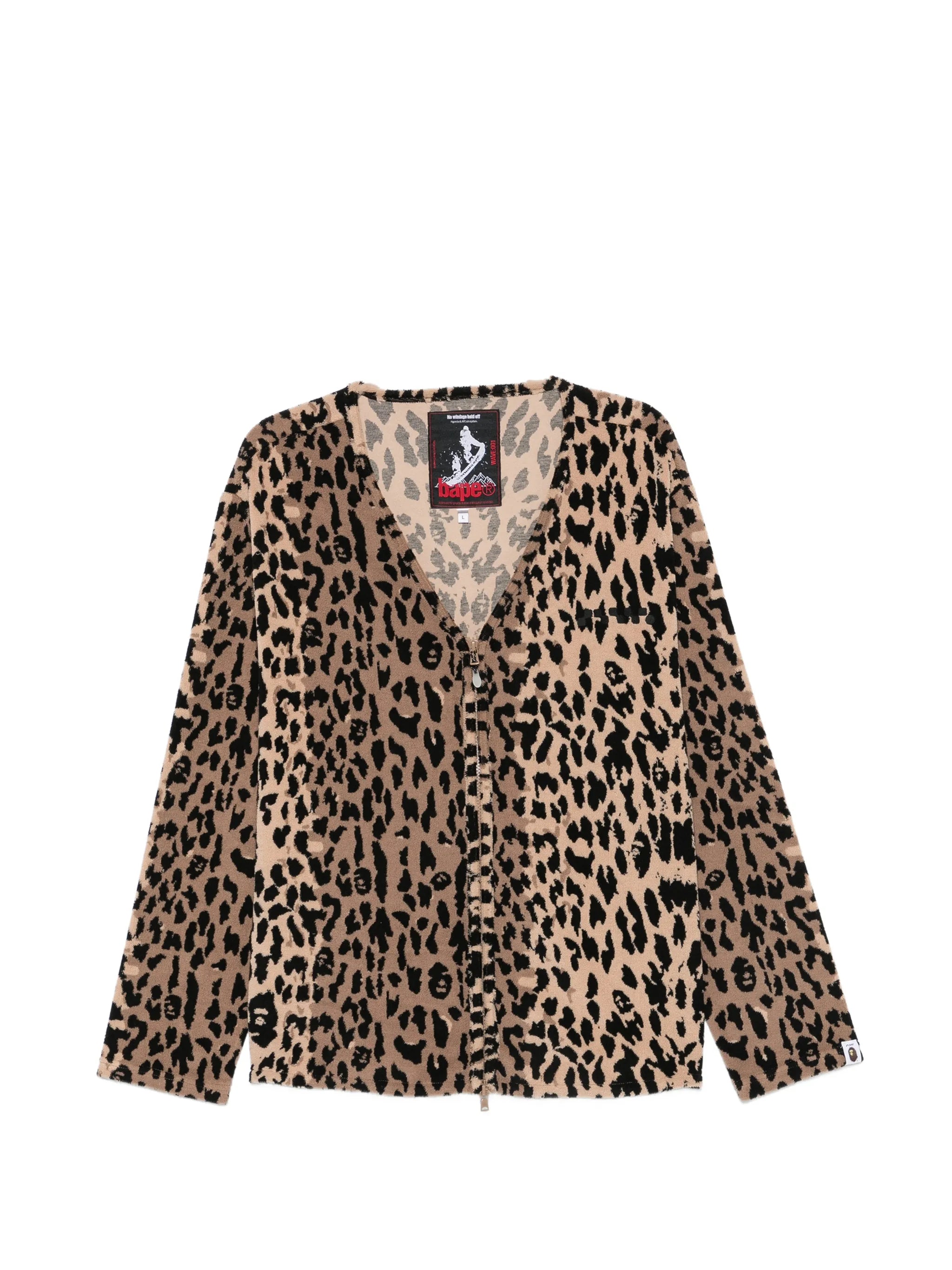 A Bathing Ape A Bathing Ape X Kazuki Kuraish Leopard-pattern V-neck Jacket