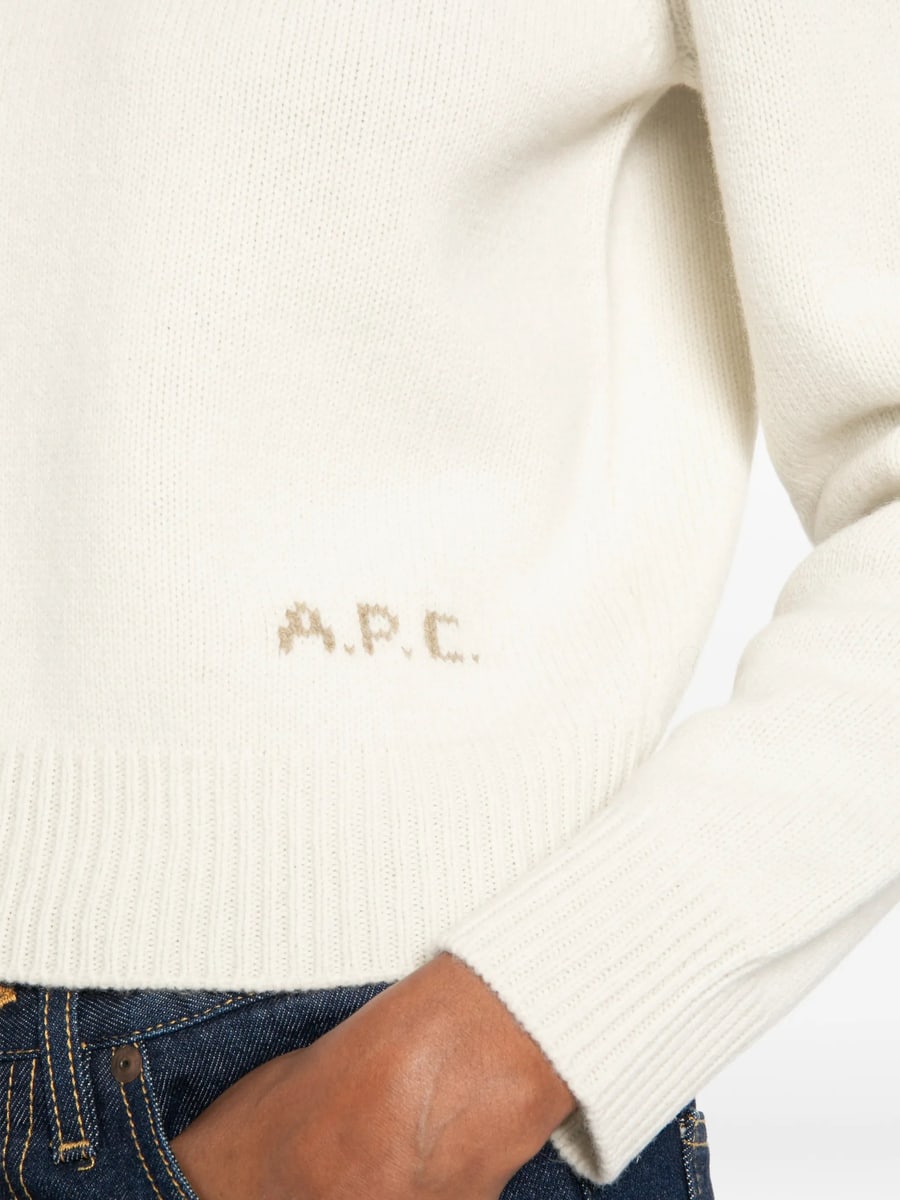 A.P.C. A.p.c. Anna Logo-inlaid Sweater, view 2