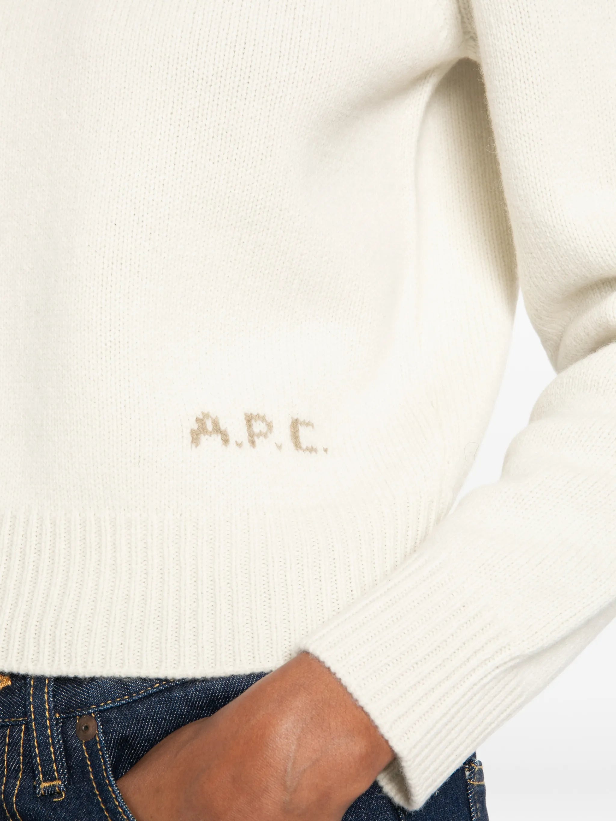 A.P.C. A.p.c. Anna Logo-inlaid Sweater, view 2