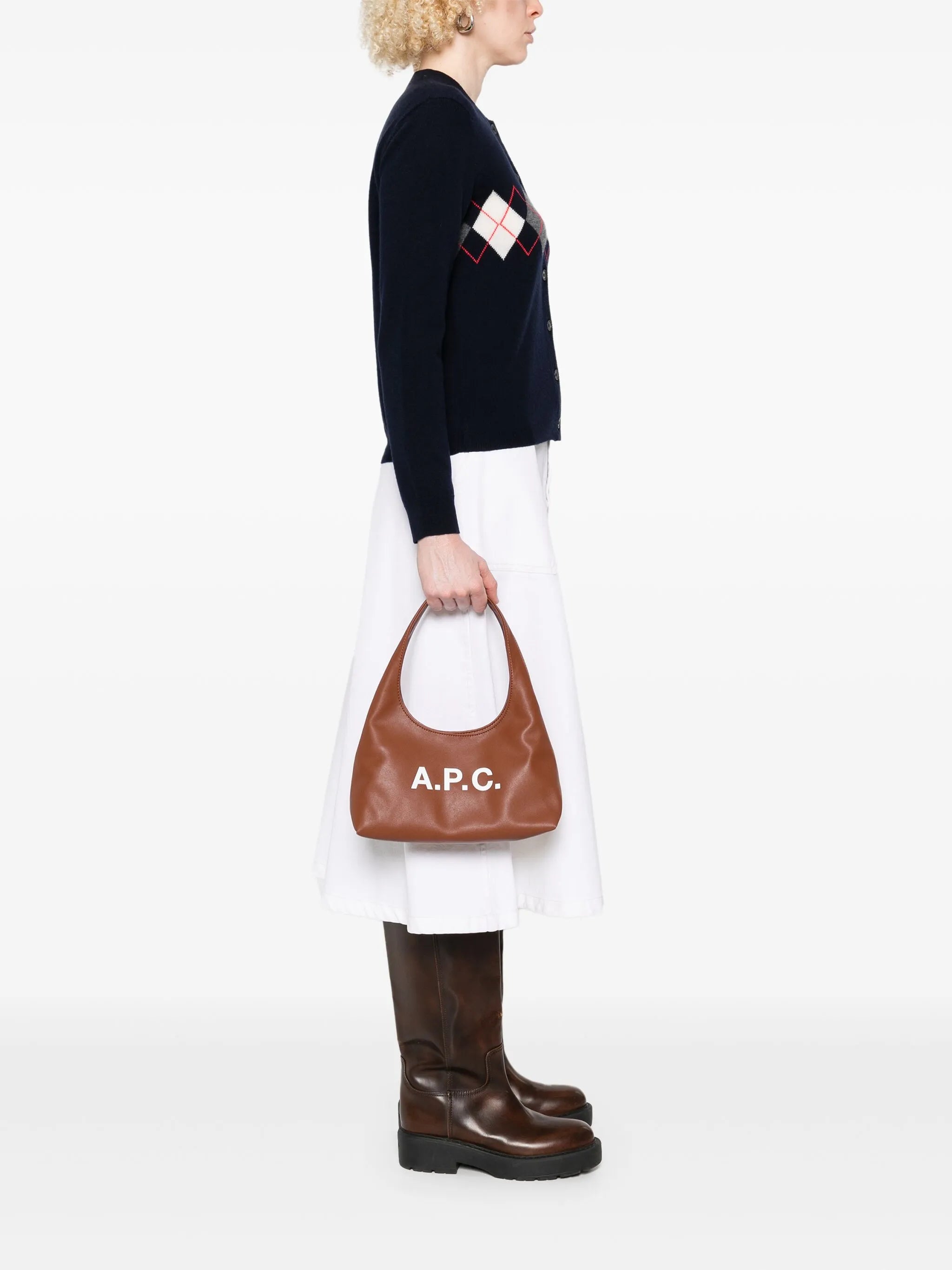 A.P.C. A.p.c. Baby Ninon Logo-print Shoulder Bag, view 2