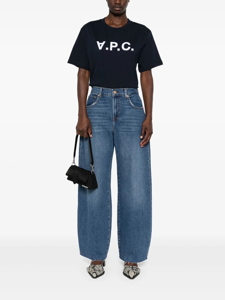 A.P.C. A.p.c. COHBMM26384 TIQ DARK NAVY ECRU, view 2