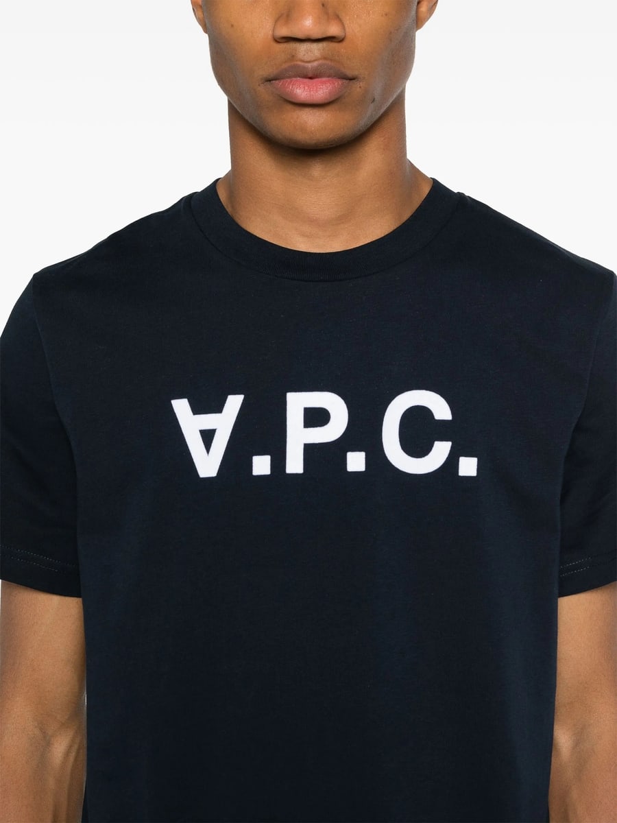 A.P.C. A.p.c. COHBMM26384 TIQ DARK NAVY ECRU, view 3
