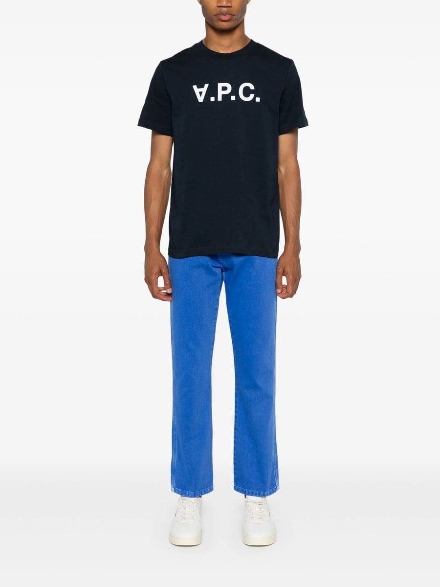 A.P.C. A.p.c. COHBMM26384 TIQ DARK NAVY ECRU, view 4