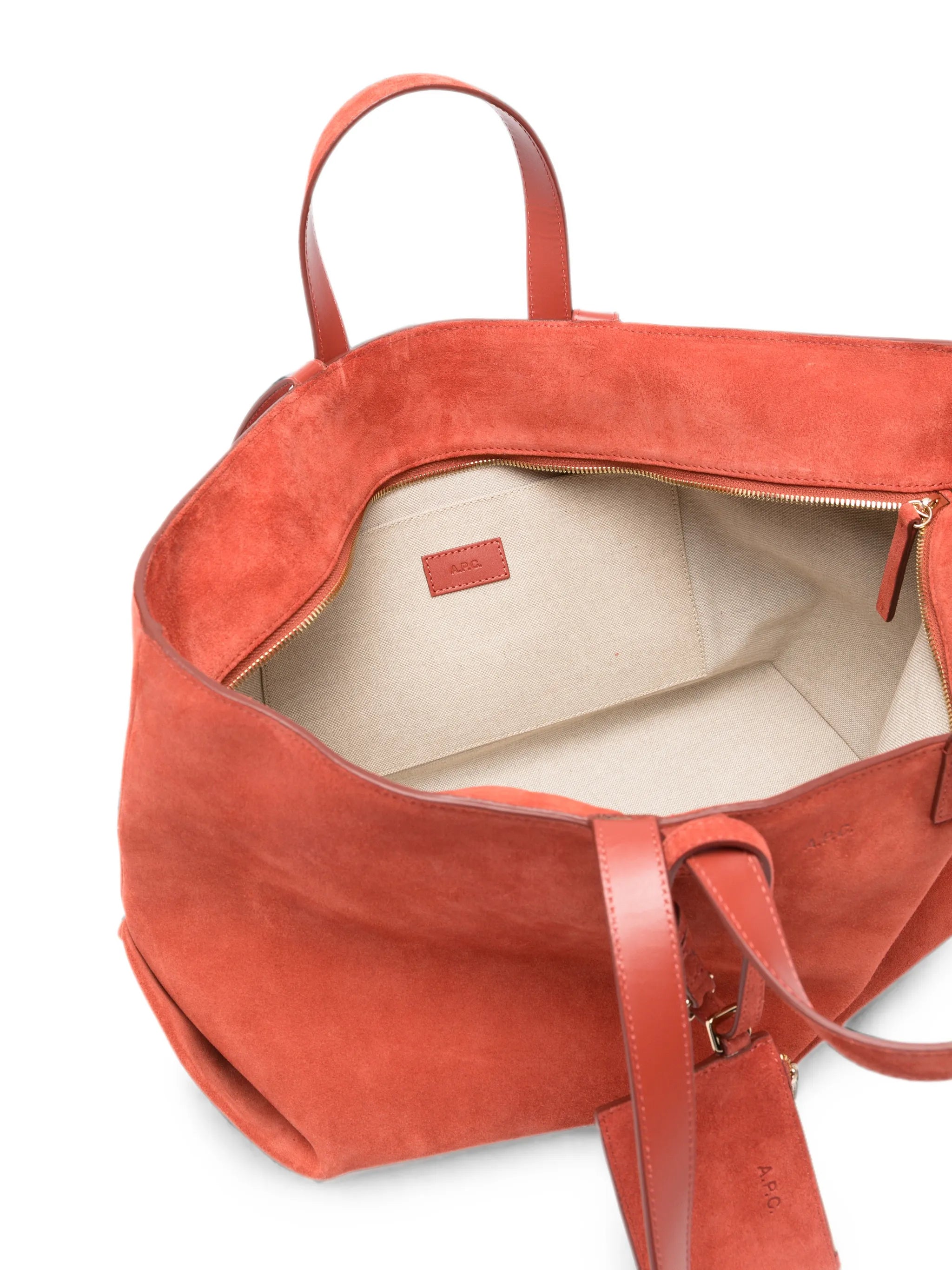A.P.C. A.p.c. Drummer Suede Tote Bag, view 2
