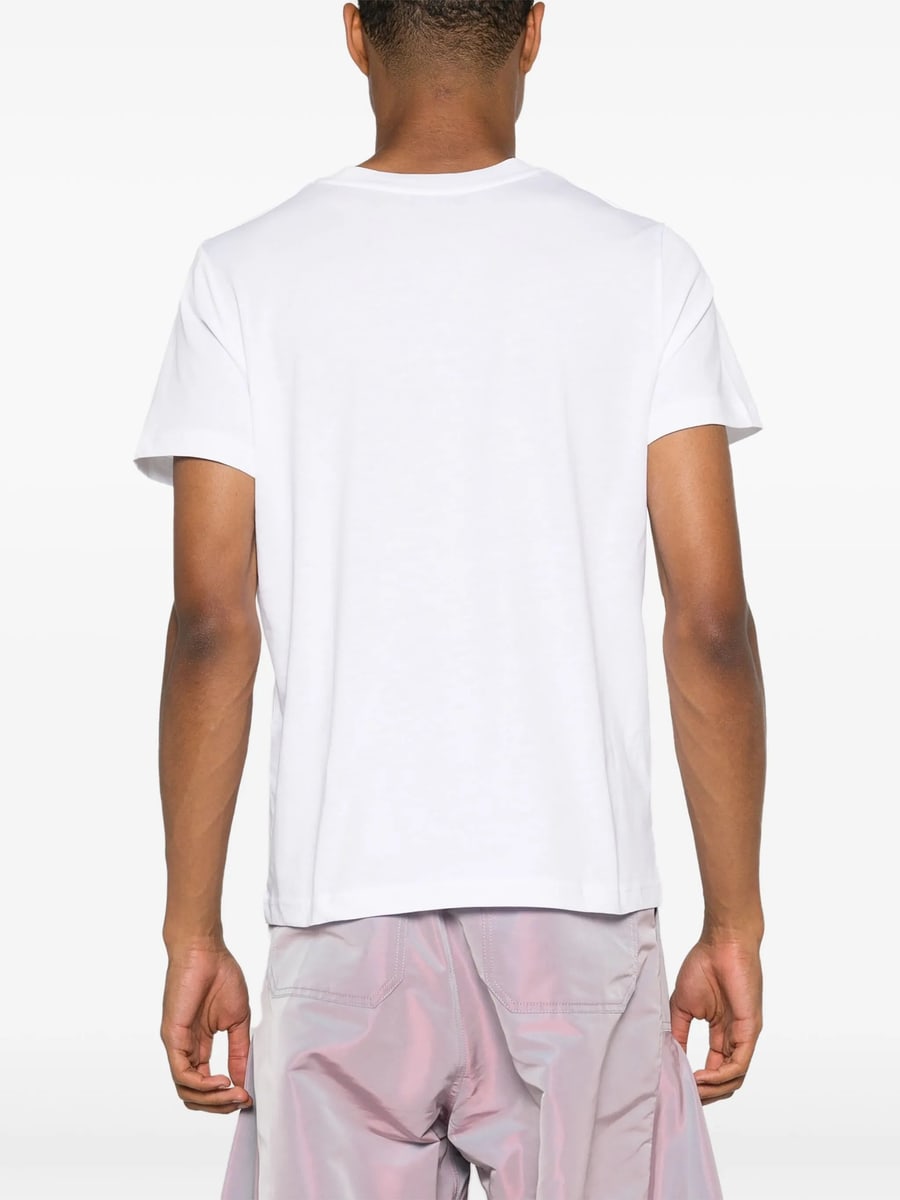A.P.C. A.p.c. Flocked-logo Cotton T-shirt, view 5