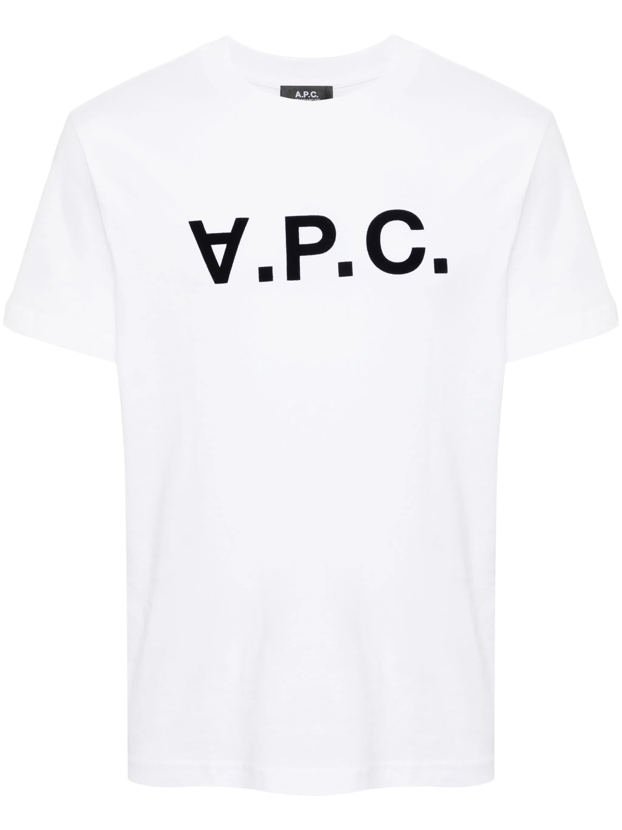 A.P.C. A.p.c. Flocked-logo Cotton T-shirt
