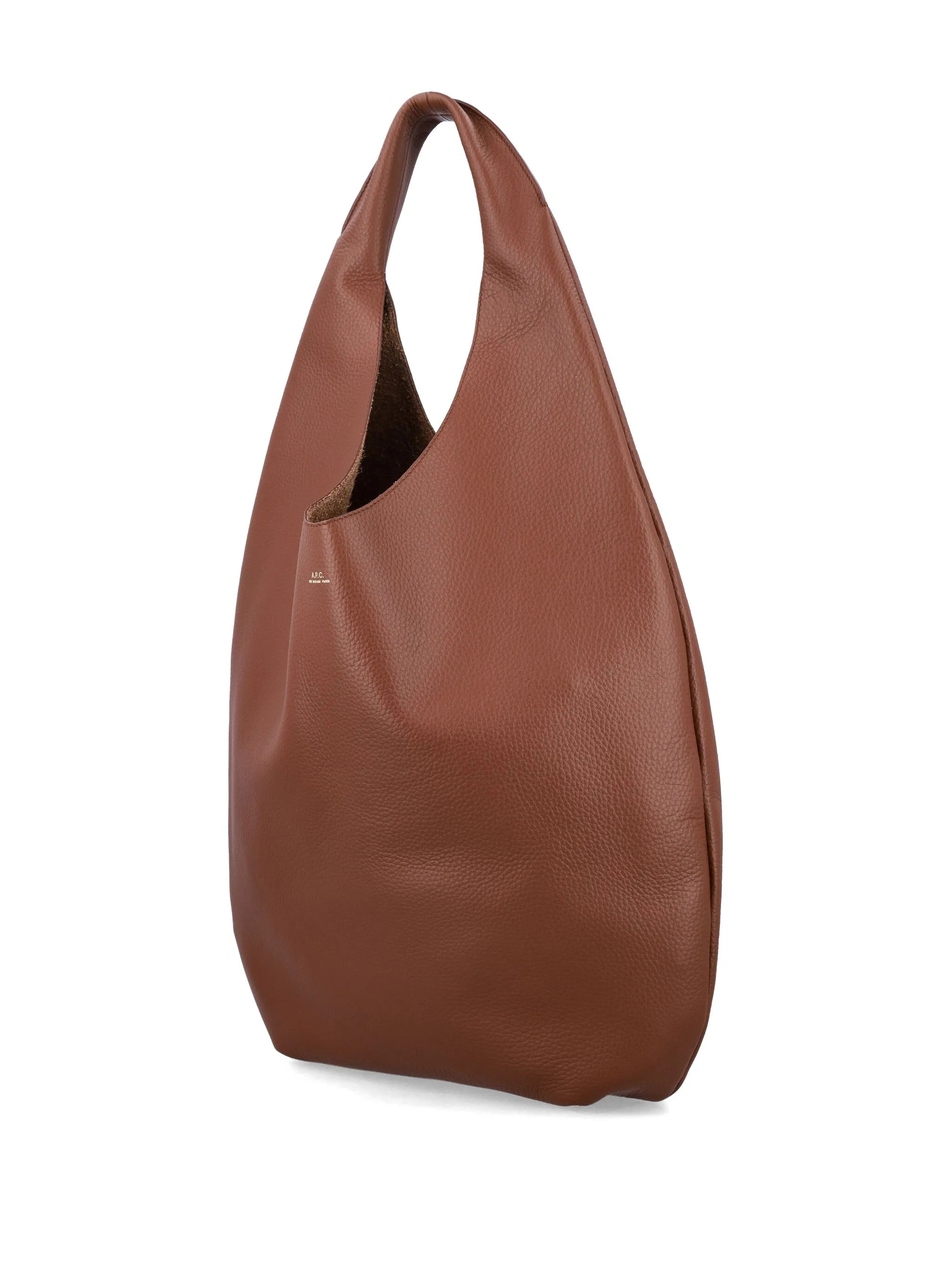 A.P.C. A.p.c. Grained Leather Shoulder Bag, view 2