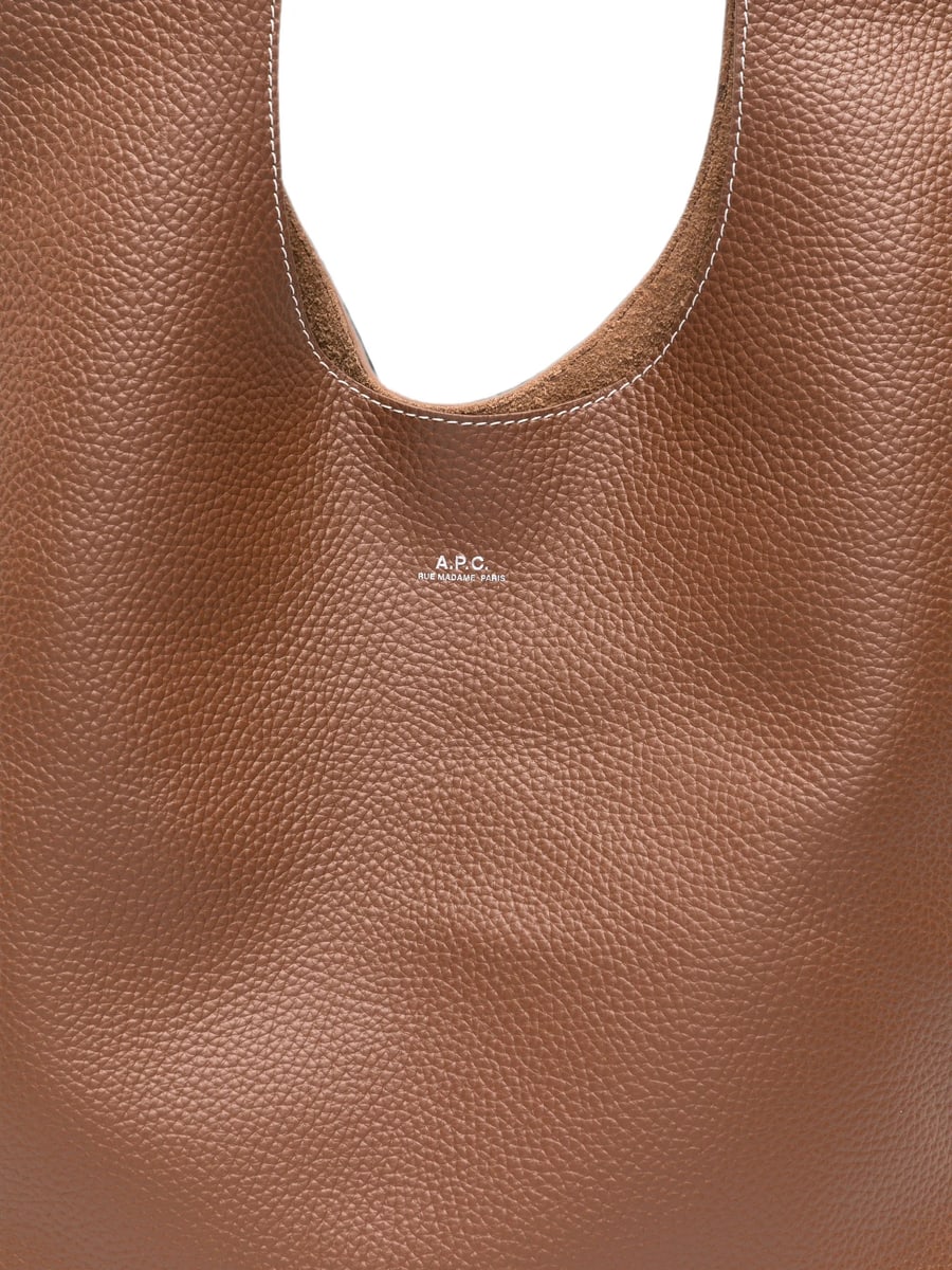 A.P.C. A.p.c. Grained-leather Shoulder Bag