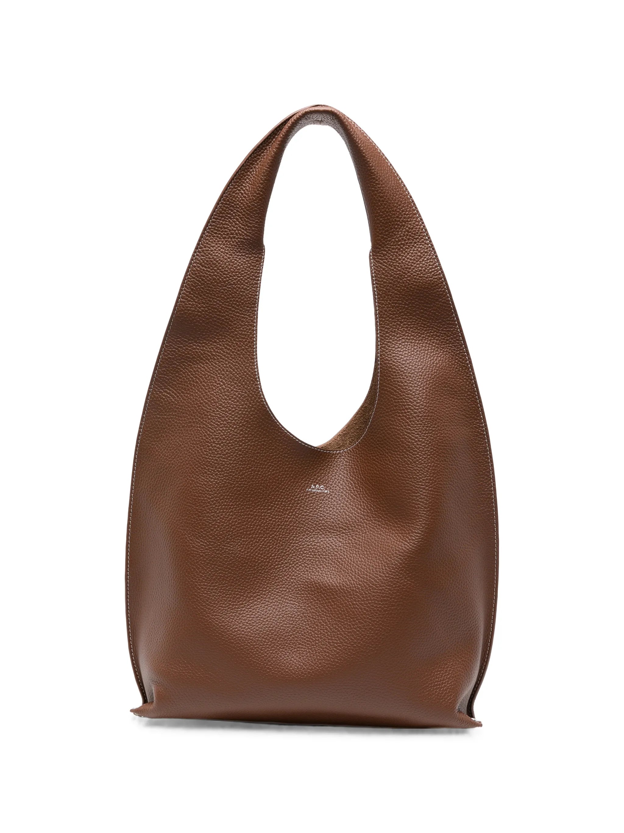 A.P.C. A.p.c. Grained-leather Shoulder Bag