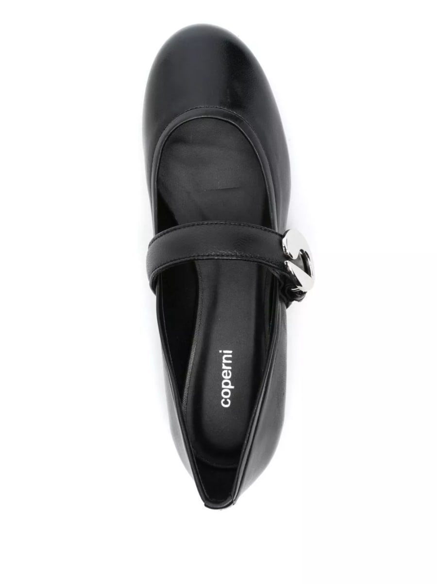 Coperni Ballerine in pelle, view 4