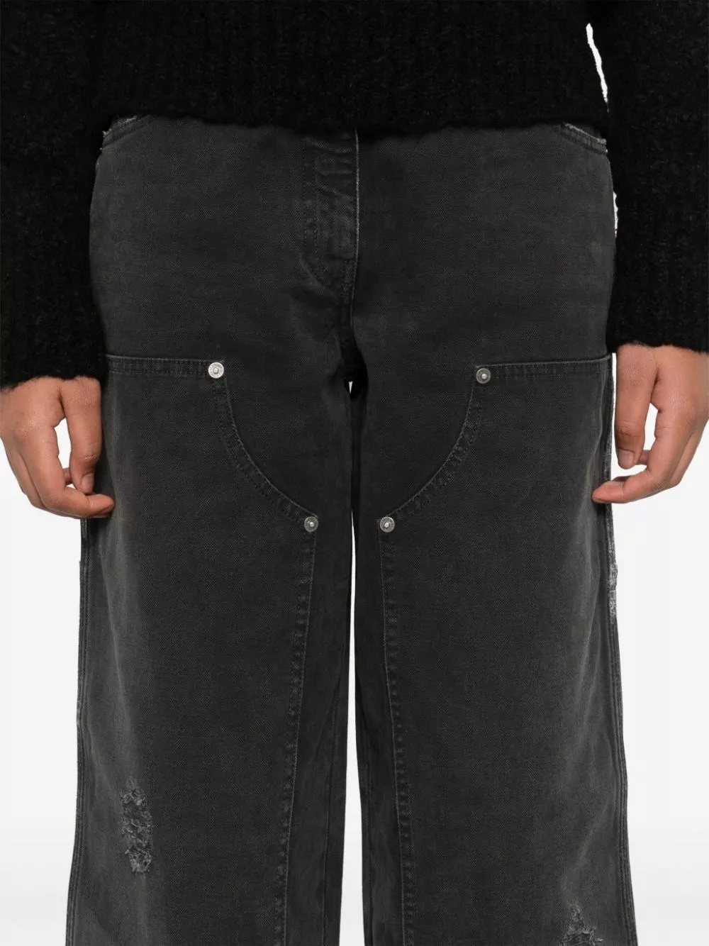 Golden Goose Jeans in denim di cotone, view 2