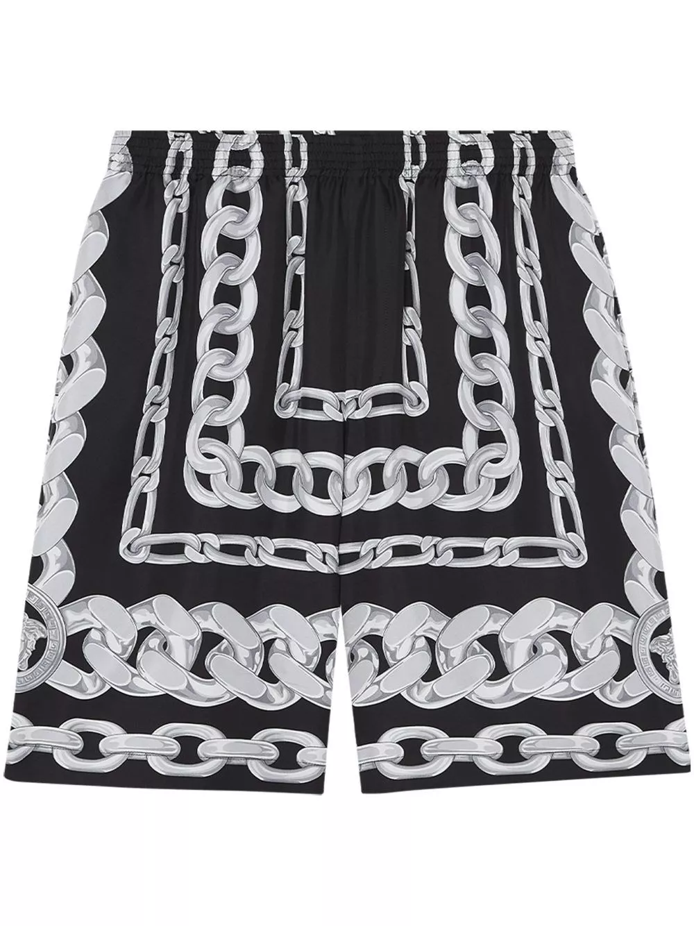 Versace Pantaloni corti in seta Medusa Chain