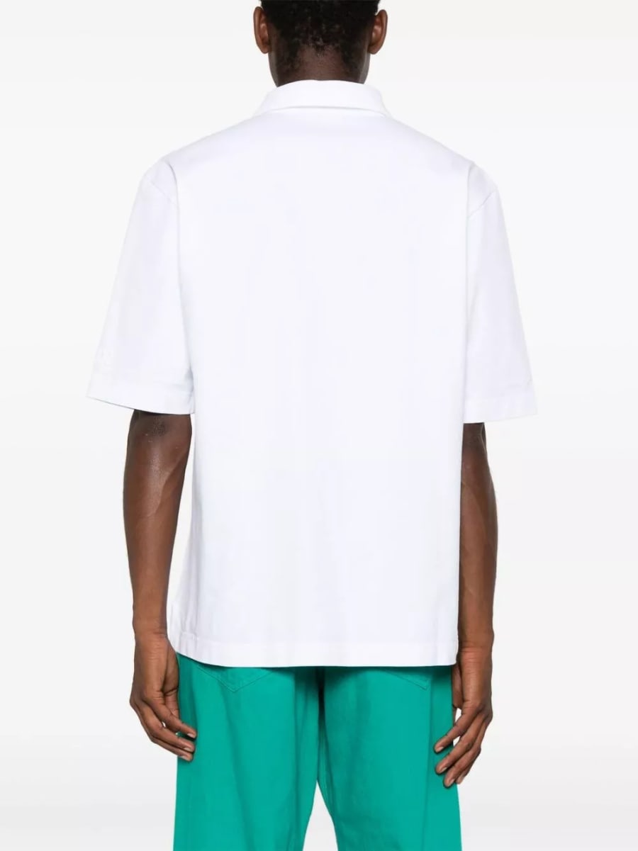 Marni Polo in cotone con logo, view 2