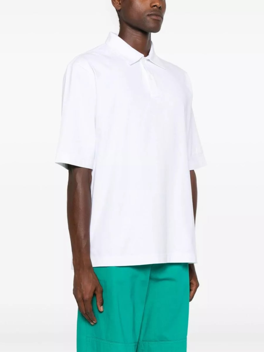 Marni Polo in cotone con logo, view 5