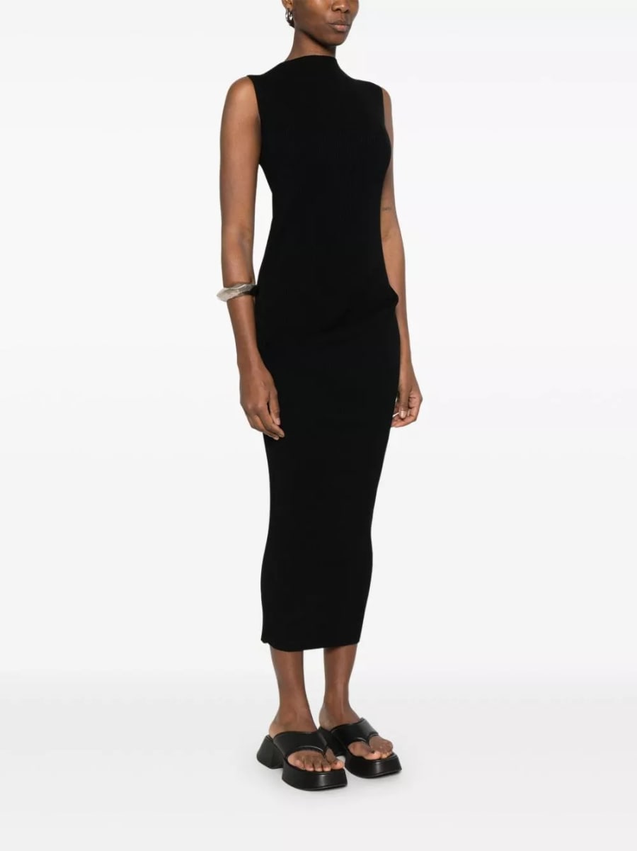 Rick Owens Abito lungo lavorato a maglia, view 2