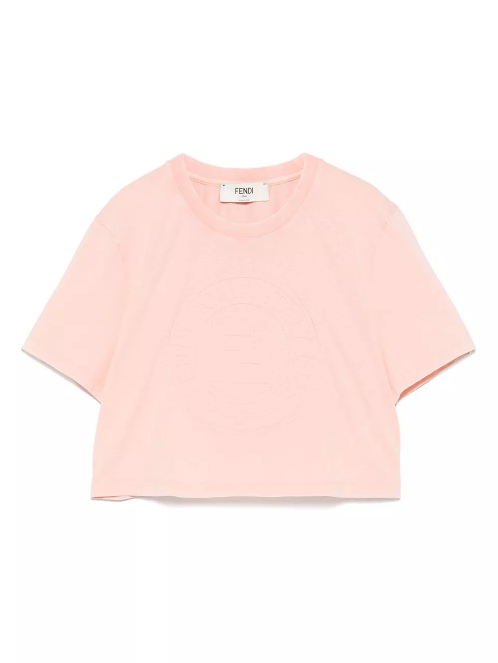 Fendi T-shirt in cotone con logo