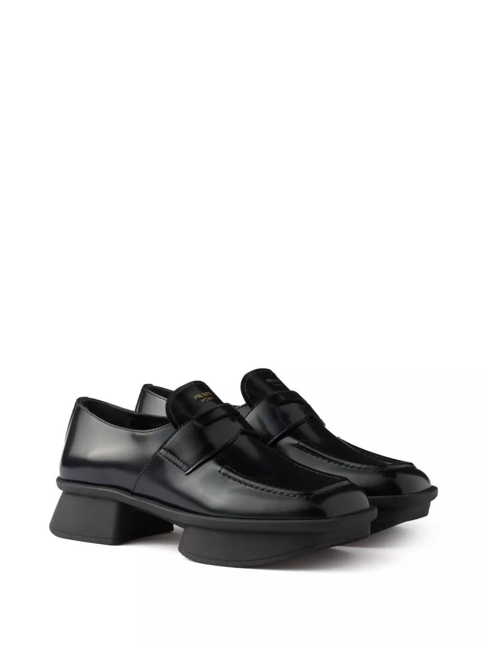 Prada Mocassino Equal in pelle spazzolata, view 2