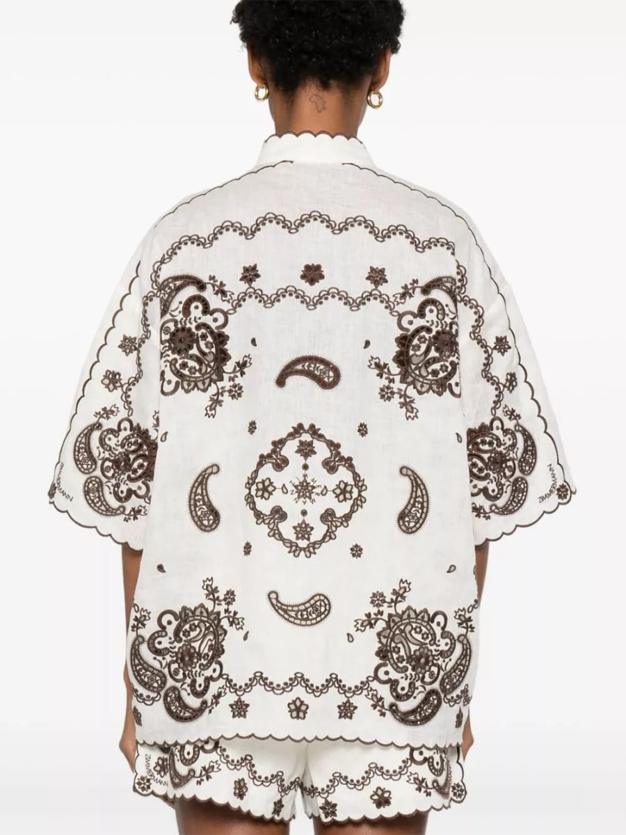 Zimmermann Camicia ricamata Ascension, view 5