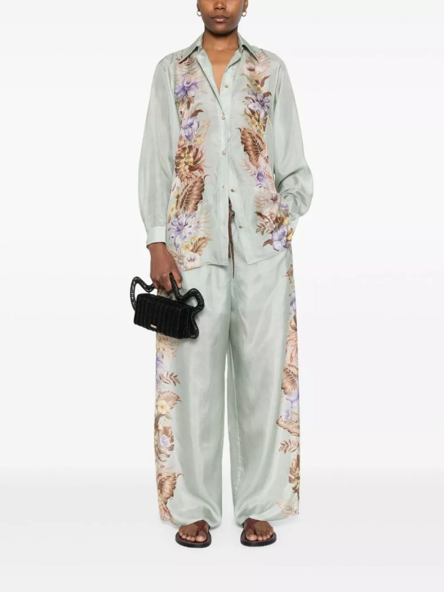 Zimmermann Camicia in seta stampata Coco, view 5