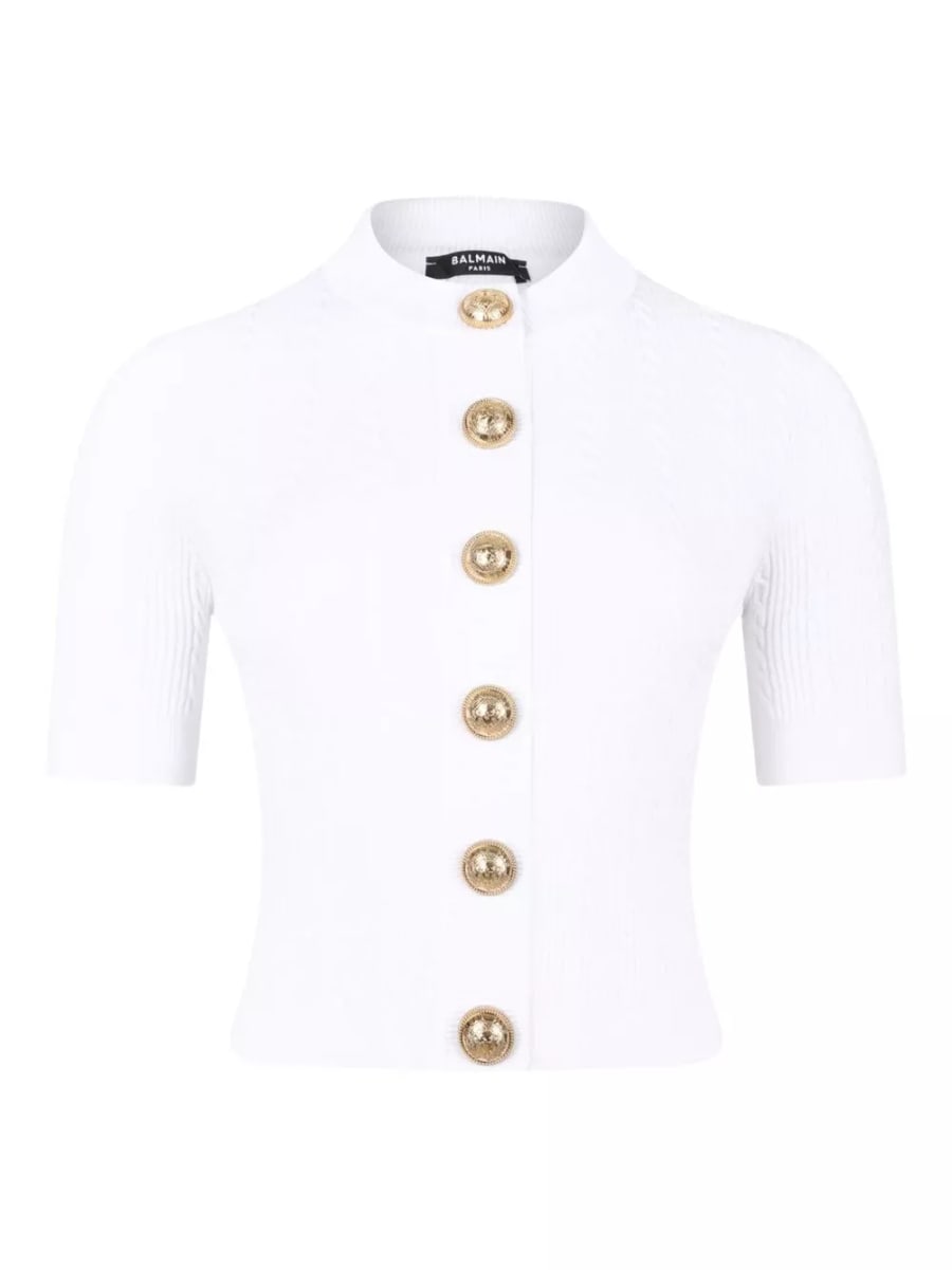 Balmain Cardigan a girocollo