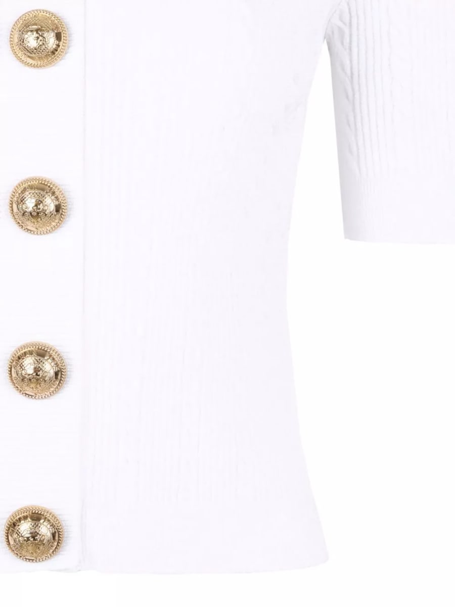 Balmain Cardigan a girocollo, view 4
