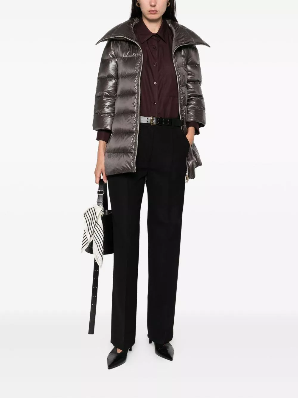 Toteme Pantaloni da suit in misto lana, view 2