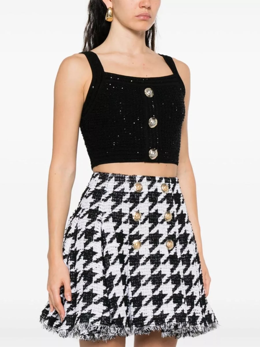 Balmain Top in Tweed, view 4