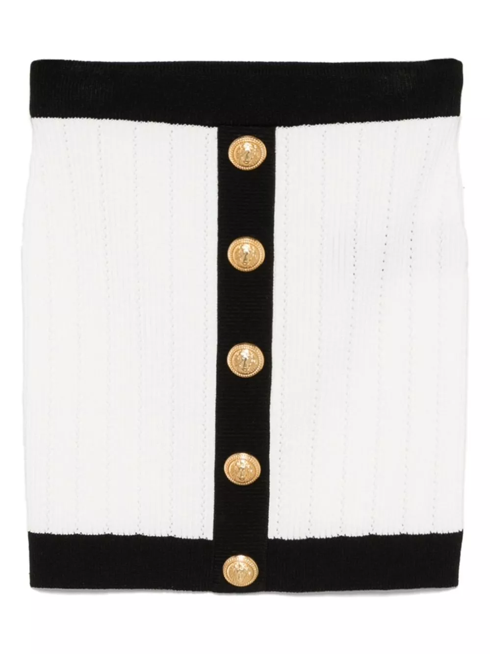 Balmain Gonna mini in maglia con bottoni