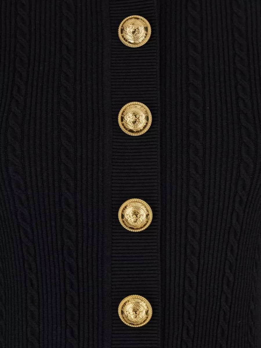 Balmain Cardigan a girocollo, view 3