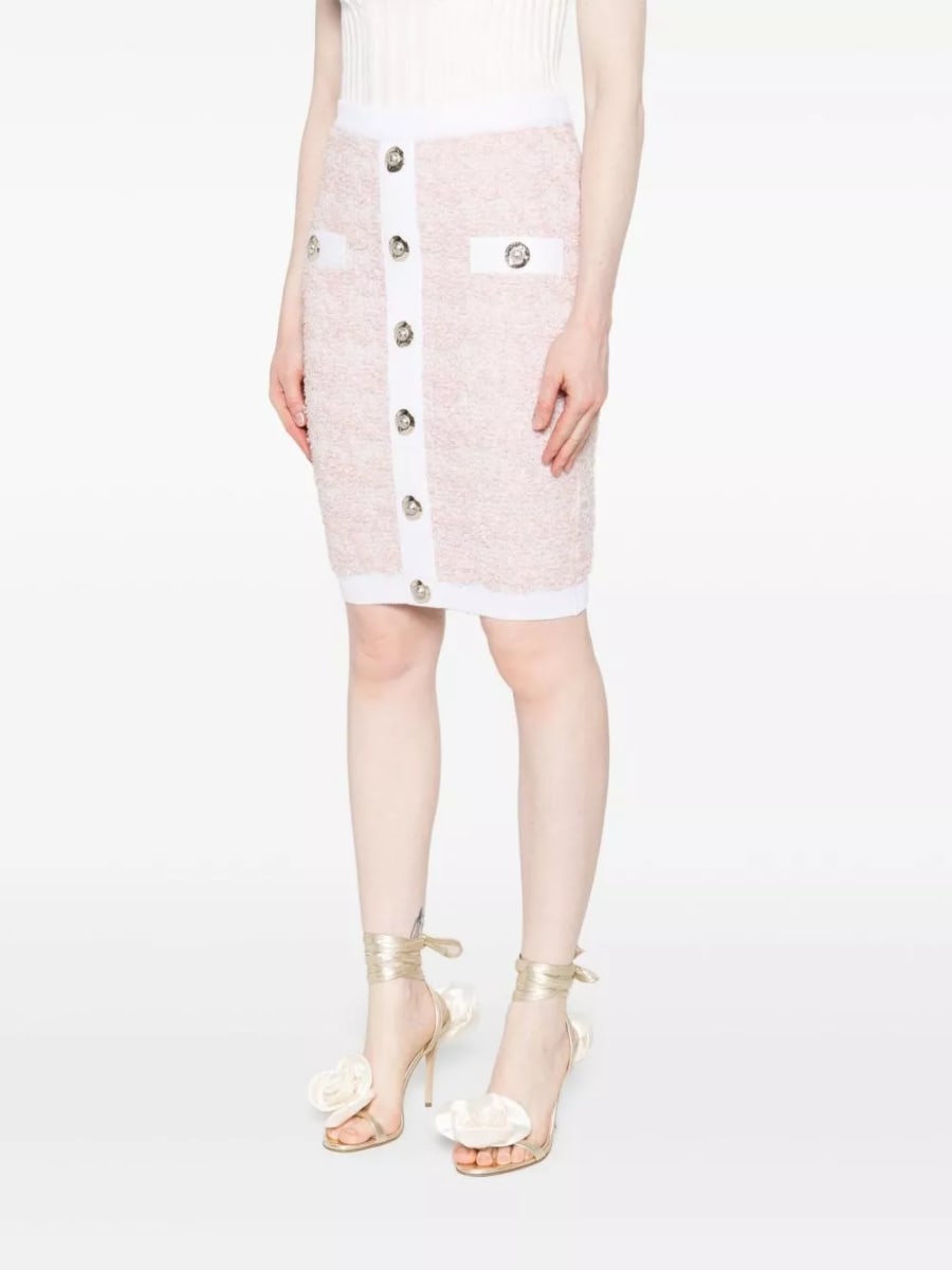 Balmain Gonna in tweed, view 4
