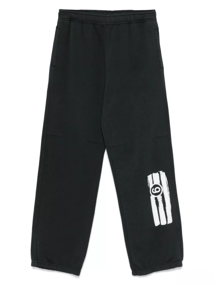 MM6 Maison Margiela Pantaloni in cotone con logo
