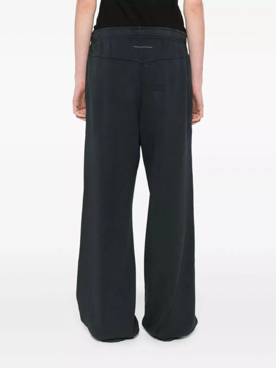 MM6 Maison Margiela Pantaloni in cotone con logo, view 2